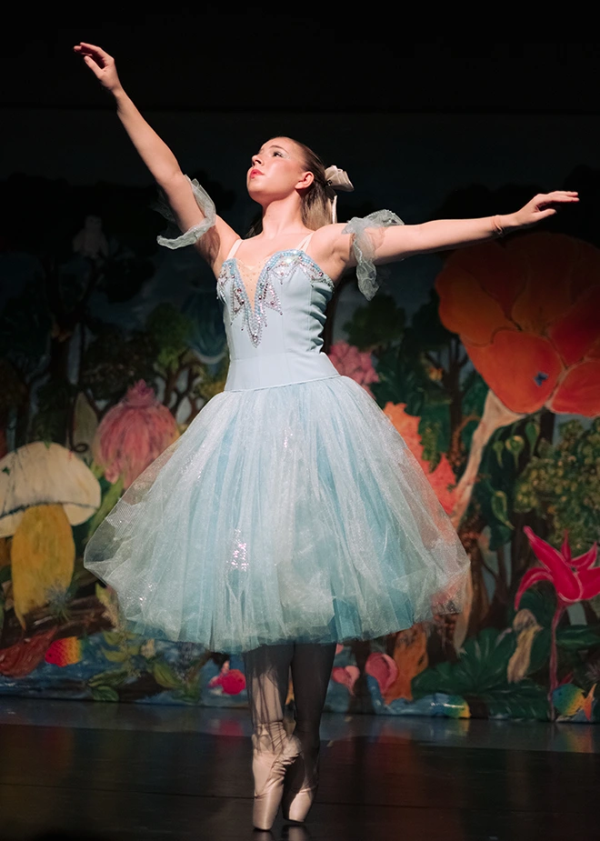 [Foto: Spitzentanz beim Auftritt]